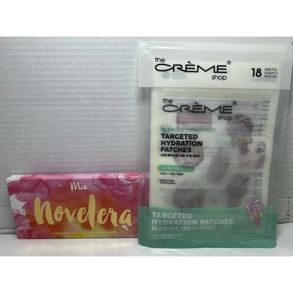 Mia Del Mar Novelera 12 Color Eyeshadow Palette Creme Shop Hydration Patches  F6